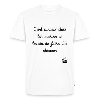 Les Tontons Flingueurs ! Réplique culte - Humour - T-shirt Premium bio Homme - blanc - Devant - Nico (187cm)