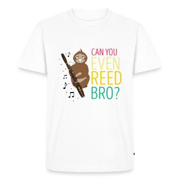 Conception bassoniste pour orchestre à vent - T-shirt Premium bio Homme - blanc - Devant - Nico (187cm)