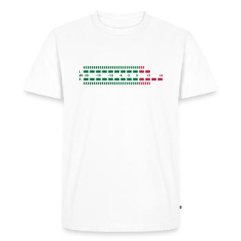 Equalizer dreifarbig EQ Musik Anlage Techno Club S - T-shirt Premium bio Homme - blanc - Devant - Nico (187cm)