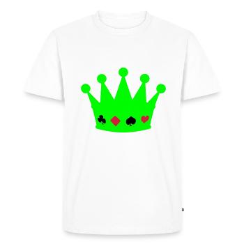 couronne poker crown - Men's Premium Organic T-Shirt - white - Front - Nico (187cm)