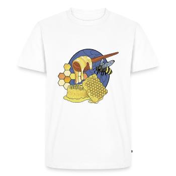 Bees Whisperer Bee Bee Beekeeping Gift - T-shirt Premium bio Homme - blanc - Devant - Nico (187cm)