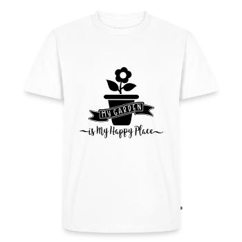 My Garden - Männer Premium Bio T-Shirt - Weiß - Vorne - Nico (187cm)