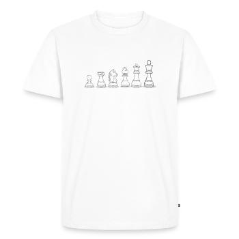 Cadeau pour un jeu d'échecs stratégique - T-shirt Premium bio Homme - blanc - Devant - Nico (187cm)