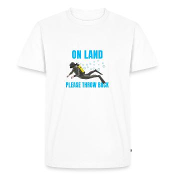 Cadeau de plongée sousmarine avec océan - T-shirt Premium bio Homme - blanc - Devant - Nico (187cm)