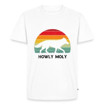 Conception de coyote pour les réacteurs de coyote - T-shirt Premium bio Homme - blanc - Devant - Nico (187cm)
