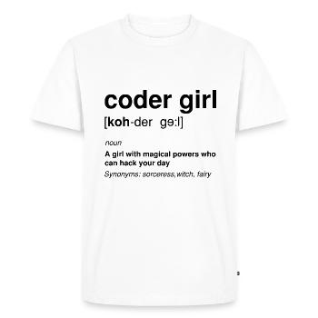Cyber Security Design for IT Security and Hackers - Men's Premium Organic T-Shirt - white - Front - Nico (187cm)