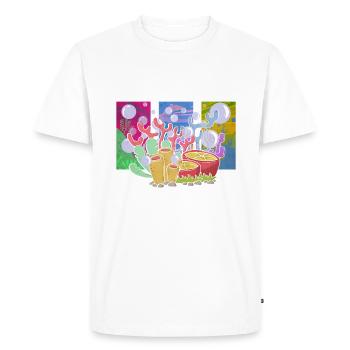 Récifs coralliens, récifs colorés, environnement - T-shirt Premium bio Homme - blanc - Devant - Nico (187cm)