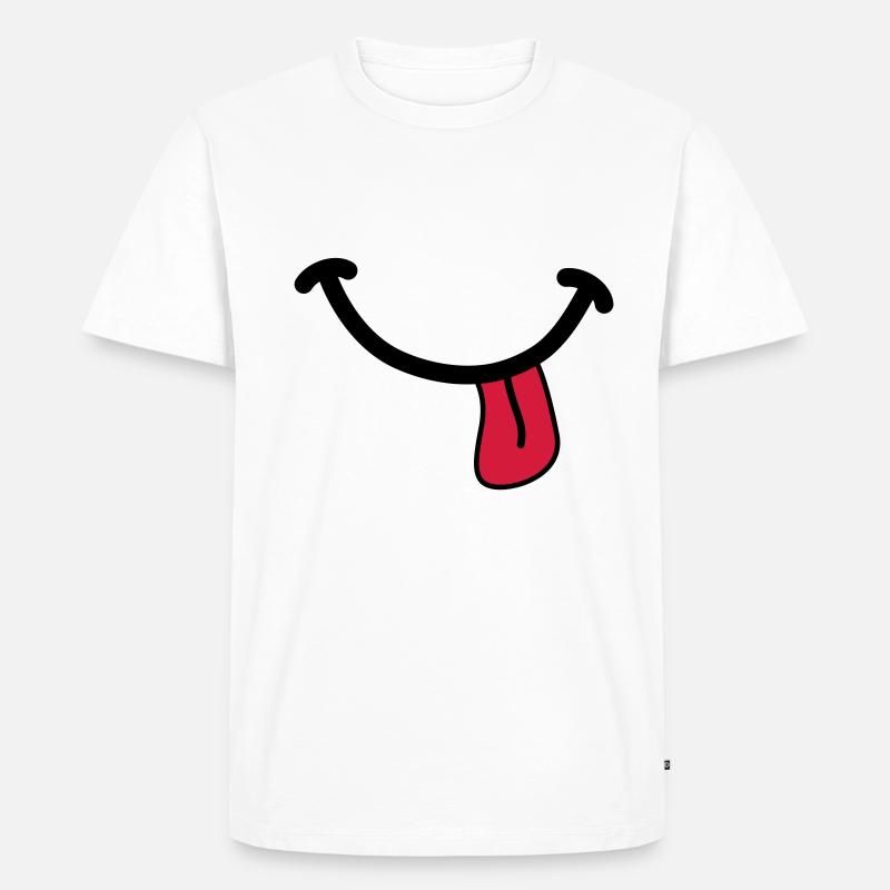 SMILEY - T-shirt Premium bio Homme - blanc