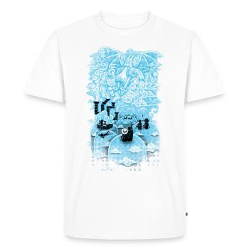 Cloud Concert - T-shirt Premium bio Homme - blanc - Devant - Nico (187cm)