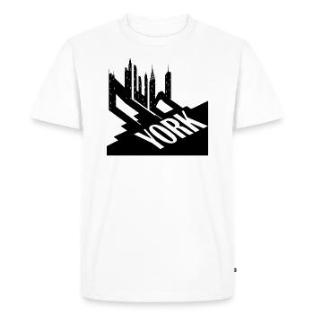 New York City Typographic Design For Big Apple - Men's Premium Organic T-Shirt - white - Front - Nico (187cm)
