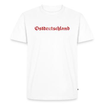 East Germany used lock - drilled in the east - Men's Premium Organic T-Shirt - white - Front - Nico (187cm)