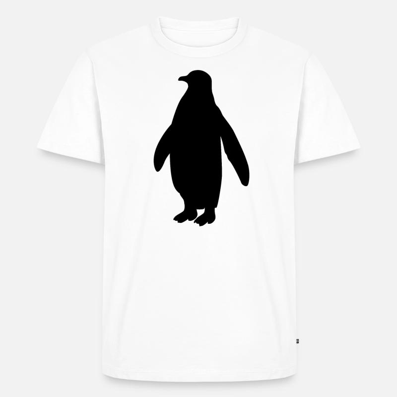 Pinguin Seevogel Meeresvogel Vogel Geschenk - Männer Premium Bio T-Shirt - Weiß