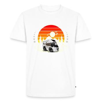 Camping Camper Camping Norway - Men's Premium Organic T-Shirt - white - Front - Nico (187cm)