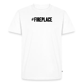 #fireplace Fireplace Camping Campfire Fireplace - Men's Premium Organic T-Shirt - white - Front - Nico (187cm)