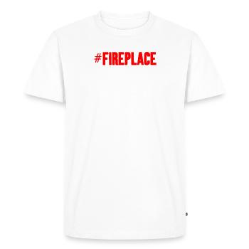 #fireplace Fireplace Camping Campfire Fireplace - Men's Premium Organic T-Shirt - white - Front - Nico (187cm)