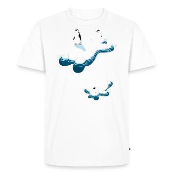 Polar bear family sleeping - Men's Premium Organic T-Shirt - white - Front - Nico (187cm)