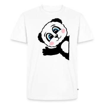Panda Panda Bear Cadeau Dames Hommes Enfants - T-shirt Premium bio Homme - blanc - Devant - Nico (187cm)