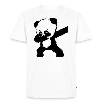 Dabbing Panda Bear Cadeau Dames Hommes Enfants - T-shirt Premium bio Homme - blanc - Devant - Nico (187cm)