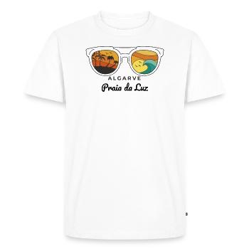 Cadeau Praia da Luz Algarve cool - T-shirt Premium bio Homme - blanc - Devant - Nico (187cm)