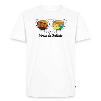 Cool Praia da Falesia Algarve gift - Men's Premium Organic T-Shirt - white - Front - Nico (187cm)