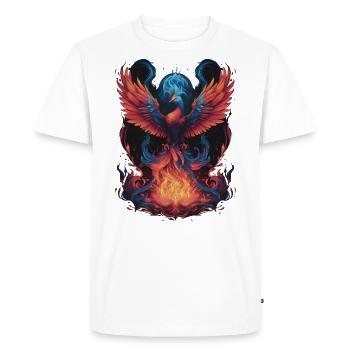 Rise Of The Phoenix - Men's Premium Organic T-Shirt - white - Front - Nico (187cm)
