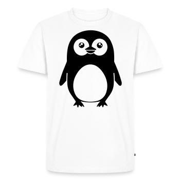 Pingouin - T-shirt Premium bio Homme - blanc - Devant - Nico (187cm)