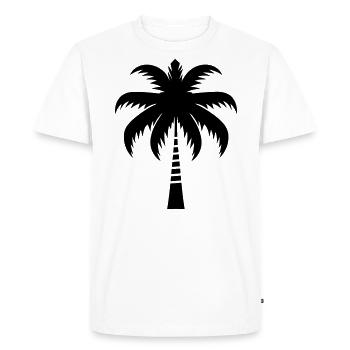 Palm trees - Men's Premium Organic T-Shirt - white - Front - Nico (187cm)