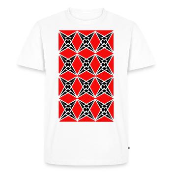 Motif étoile - T-shirt Premium bio Homme - blanc - Devant - Nico (187cm)