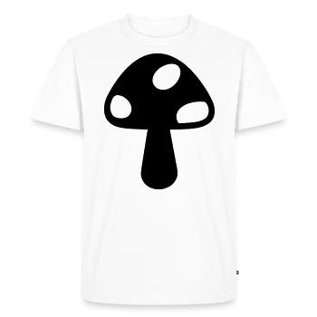 Champignon - T-shirt Premium bio Homme - blanc - Devant - Nico (187cm)