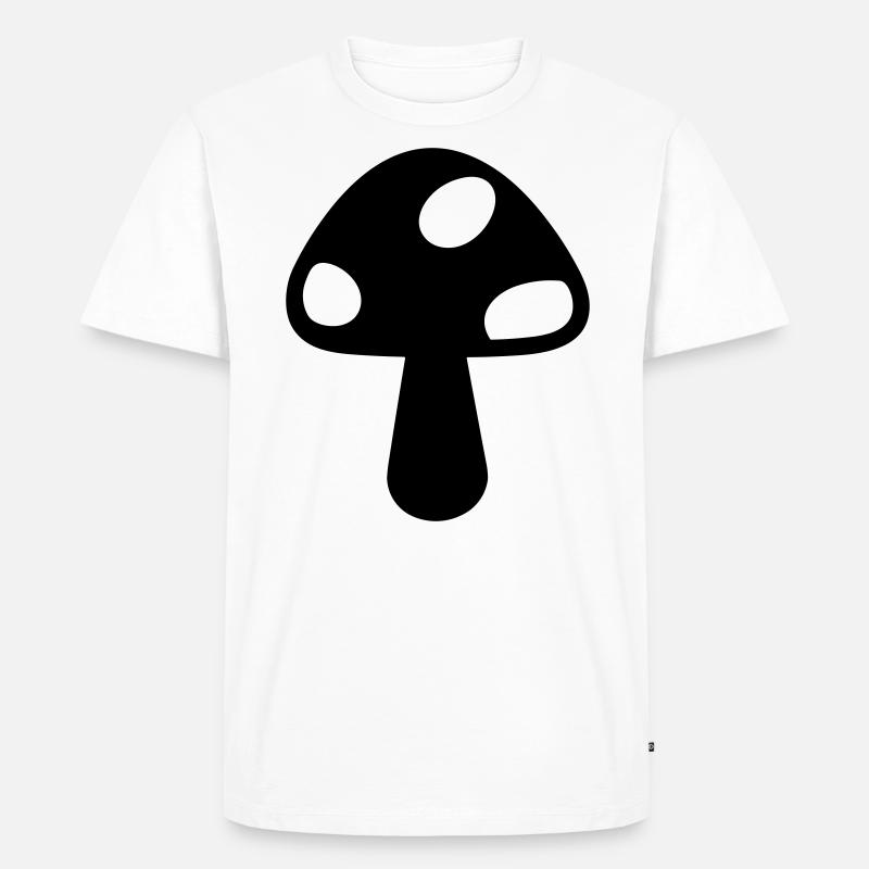 Pilz - Männer Premium Bio T-Shirt - Weiß