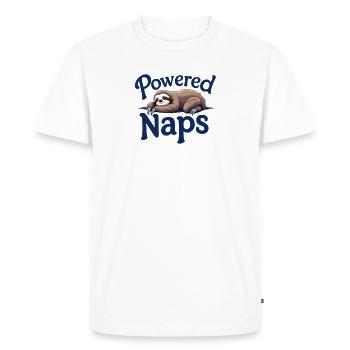 Propulsé par Naps : Édition Paresseuse - T-shirt Premium bio Homme - blanc - Devant - Nico (187cm)