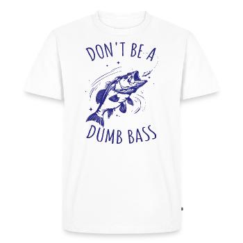 Angler funny perch fishing - Men's Premium Organic T-Shirt - white - Front - Nico (187cm)
