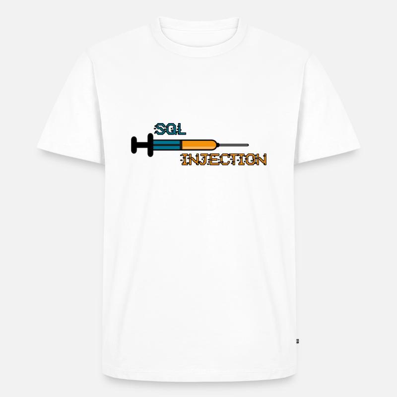 SQL-Injection - Männer Premium Bio T-Shirt - Weiß