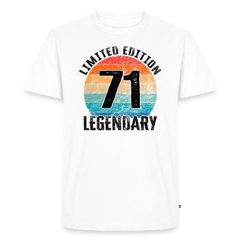 Happy Birthday - 71st birthday - Men's Premium Organic T-Shirt - white - Front - Nico (187cm)