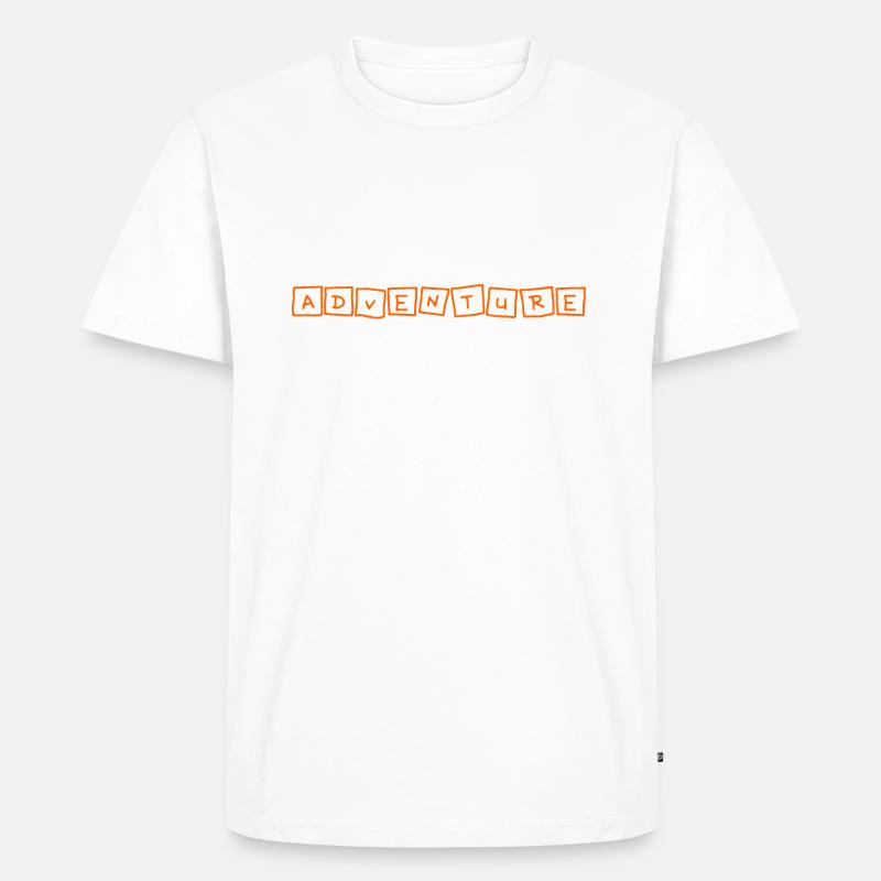 adventure - Männer Premium Bio T-Shirt - Weiß