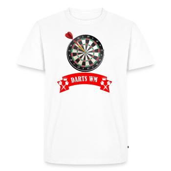 Championnats du monde de fléchettes - T-shirt Premium bio Homme - blanc - Devant - Nico (187cm)