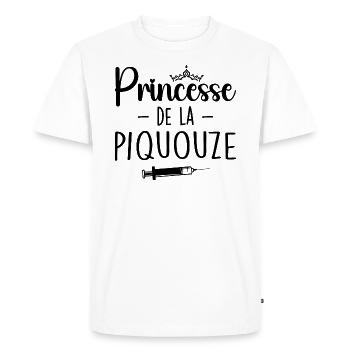 Princesse De La Piquouze - T-shirt Premium bio Homme - blanc - Devant - Nico (187cm)