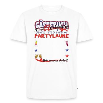 17th Birthday Girl & Boy Guestbook - Men's Premium Organic T-Shirt - white - Front - Nico (187cm)
