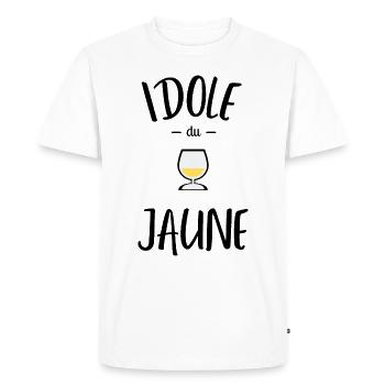 Idole Du Jaune T Shirt Pastis Anis Humour - T-shirt Premium bio Homme - blanc - Devant - Nico (187cm)