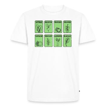 Garden - Men's Premium Organic T-Shirt - white - Front - Nico (187cm)