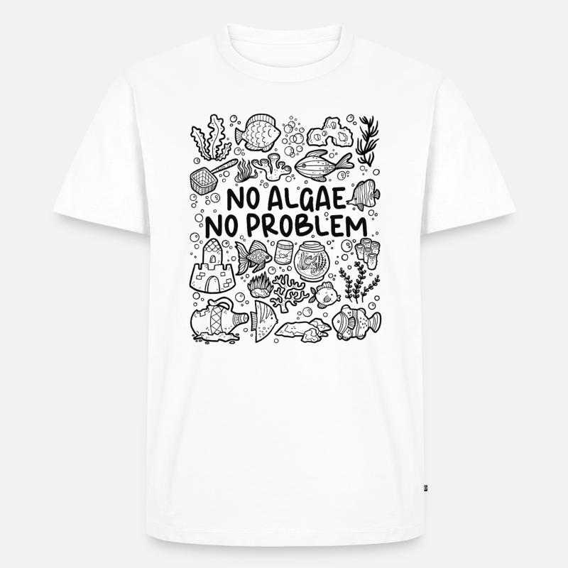 No algae, no problem – aquarium - Men's Premium Organic T-Shirt - white