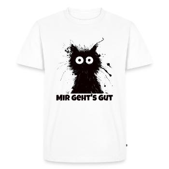 I'm fine cat - Men's Premium Organic T-Shirt - white - Front - Nico (187cm)