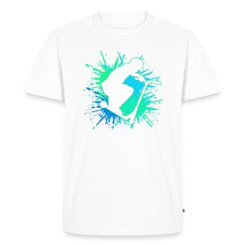 scooter le cascader - T-shirt Premium bio Homme - blanc - Devant - Nico (187cm)