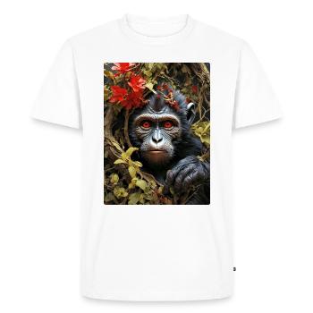 Singe Plantes Effrayantes 1.13 - T-shirt Premium bio Homme - blanc - Devant - Nico (187cm)