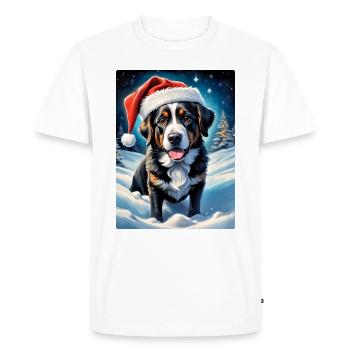 Chien de paysage d’hiver 3.10 - T-shirt Premium bio Homme - blanc - Devant - Nico (187cm)