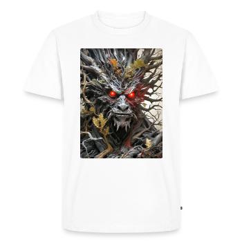Dino Plantes Effrayantes 1.2 - T-shirt Premium bio Homme - blanc - Devant - Nico (187cm)