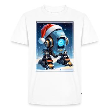 Robot Paysage d’Hiver 1.13 - T-shirt Premium bio Homme - blanc - Devant - Nico (187cm)