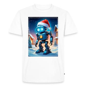 Robot de paysage d’hiver 1.5 - T-shirt Premium bio Homme - blanc - Devant - Nico (187cm)