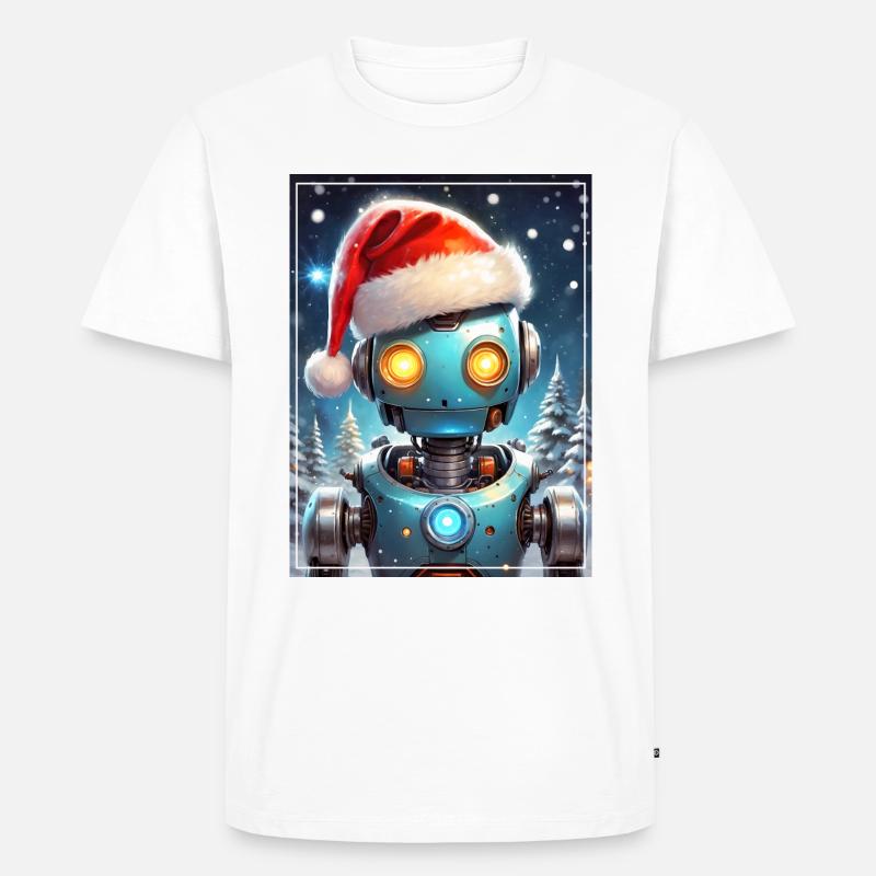 Winterlandschaft Robot 1.14 - Männer Premium Bio T-Shirt - Weiß