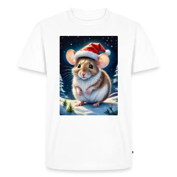 Winter Landscape Mouse 1.3 - Men's Premium Organic T-Shirt - white - Front - Nico (187cm)